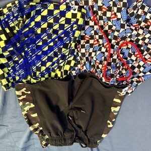Kids Swim Trunks Set - Camouflage, Geometric, and Checkered